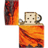 Zippo Lava Flow 48622 — зажигалка Tumbled Brass